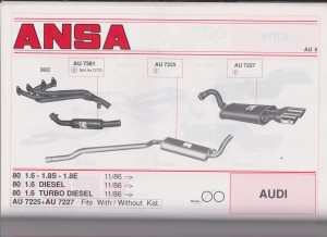 ANSA Audi 80 85-87 AU 7223 from 21-B page