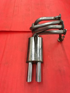 Fiat-Abarth 1000 TC Steel manifold + stainless twin Abarth resonators (3)
