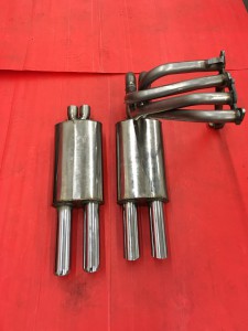 Fiat-Abarth 1000 TC Steel manifold + stainless twin Abarth resonators (9)