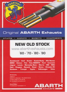 Leaflet nieuw Abarth-Exhausts