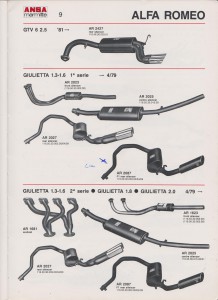 ANSA Alfa Romeo Giulietta 1,3-1,6-2,0 page 9